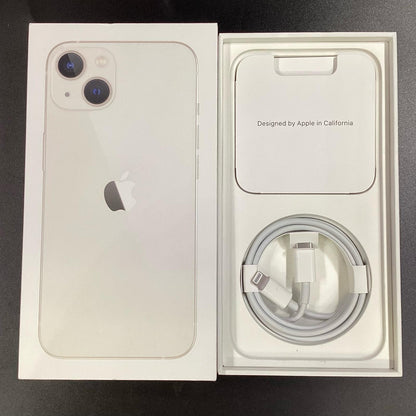 【全額返金保証】【最速発送】Apple iPhone iPhone 13 128GB スターライト SIMフリー 白ロム 動作確認済 82%