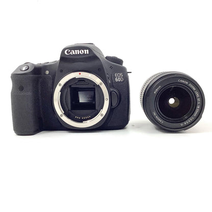 【全額返金保証】【最速発送】Canon デジタル一眼 EOS 60D EF-S18-55 IS レンズキット ブラック 美品 動作確認済
