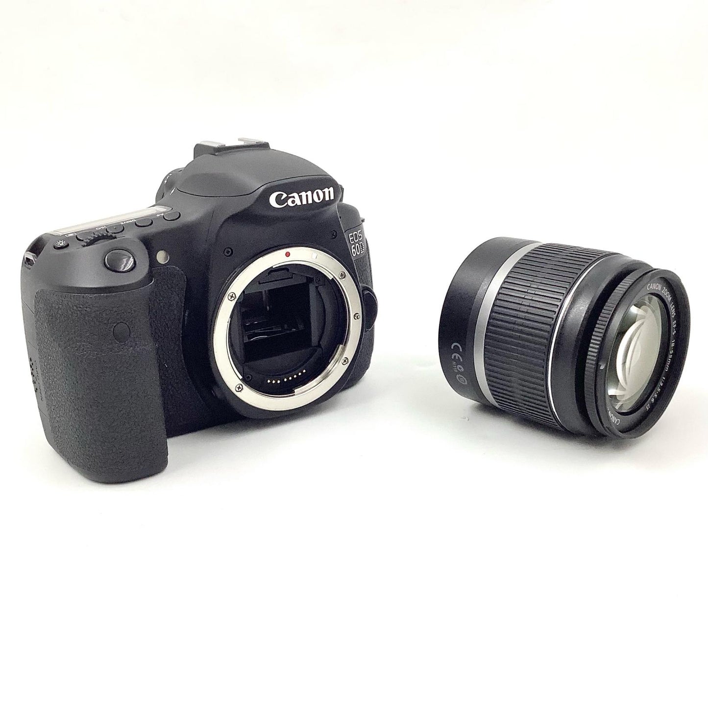 【全額返金保証】【最速発送】Canon デジタル一眼 EOS 60D EF-S18-55 IS レンズキット ブラック 美品 動作確認済