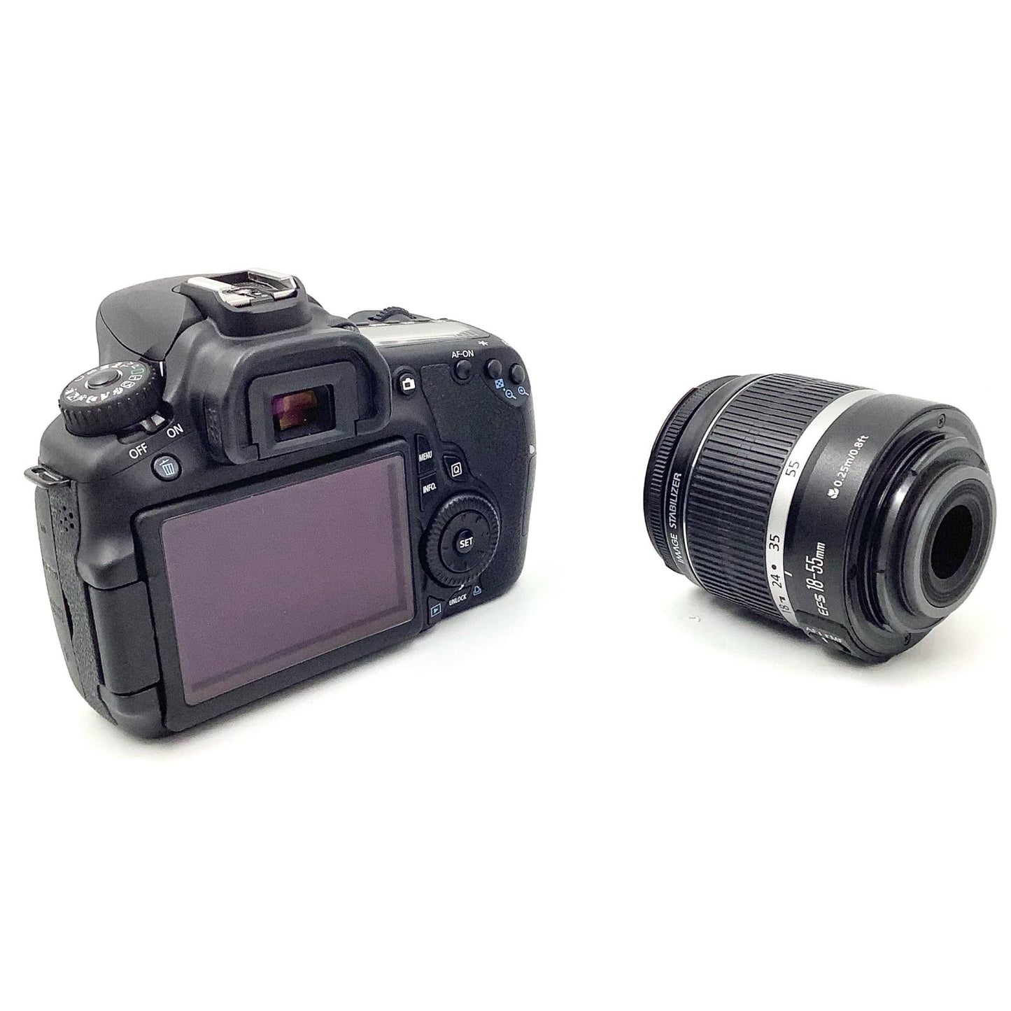 【全額返金保証】【最速発送】Canon デジタル一眼 EOS 60D EF-S18-55 IS レンズキット ブラック 美品 動作確認済