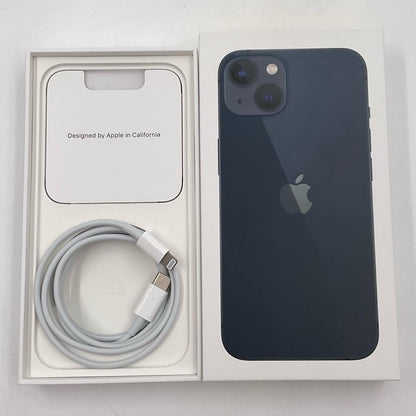 【全額返金保証】【最速発送】Apple iPhone iPhone 13 128GB ミッドナイト docomo SIMフリー 白ロム 動作確認済 80%
