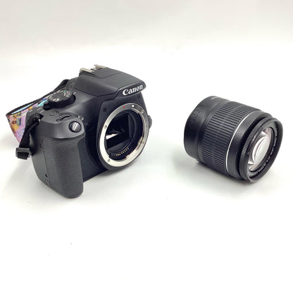 【全額返金保証】【最速発送】Canon デジタル一眼 EOS Kiss X80 EF-S18-55 IS II レンズキット ブラック 動作確認済