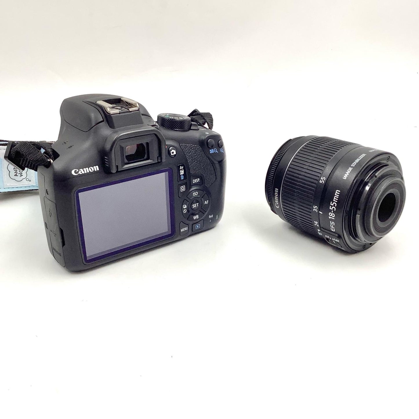 【全額返金保証】【最速発送】Canon デジタル一眼 EOS Kiss X80 EF-S18-55 IS II レンズキット ブラック 動作確認済