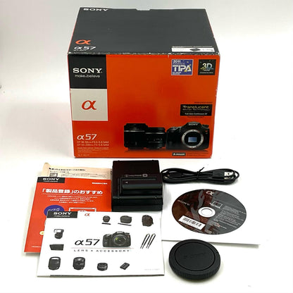 【最速発送】Sony デジタル一眼 α57 SLT-A57 ボディ ブラック【難有】