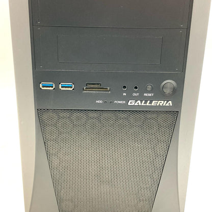【全額返金保証】【最速発送】ドスパラ ゲーミングデスクトップPC GALLERIA ZV intel core i7-8700K 16GB NVIDIA GeForce GTX 1070 Ti 動作確認済