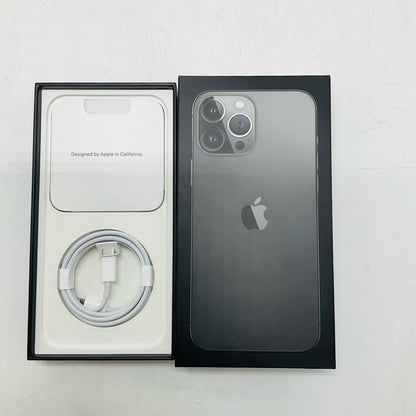 【全額返金保証】【最速発送】Apple iPhone iPhone 13 Pro Max 128GB グラファイト SIMフリー 白ロム 美品 動作確認済 81%