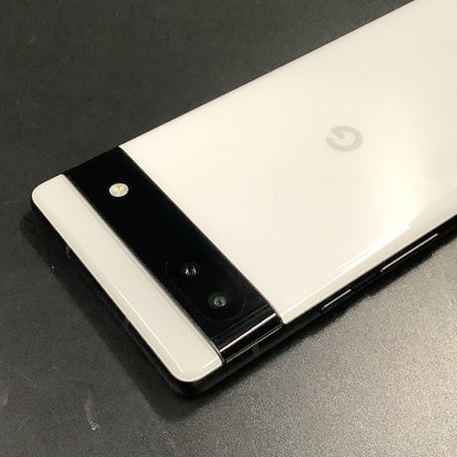【全額返金保証】【最速発送】Google Pixel 6a 128GB Chalk Softbank SIMフリー 白ロム 美品 動作確認済