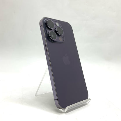 【全額返金保証】【最速発送】Apple iPhone iPhone 14 Pro 256GB ディープパープル 楽天モバイル 動作確認済 85%
