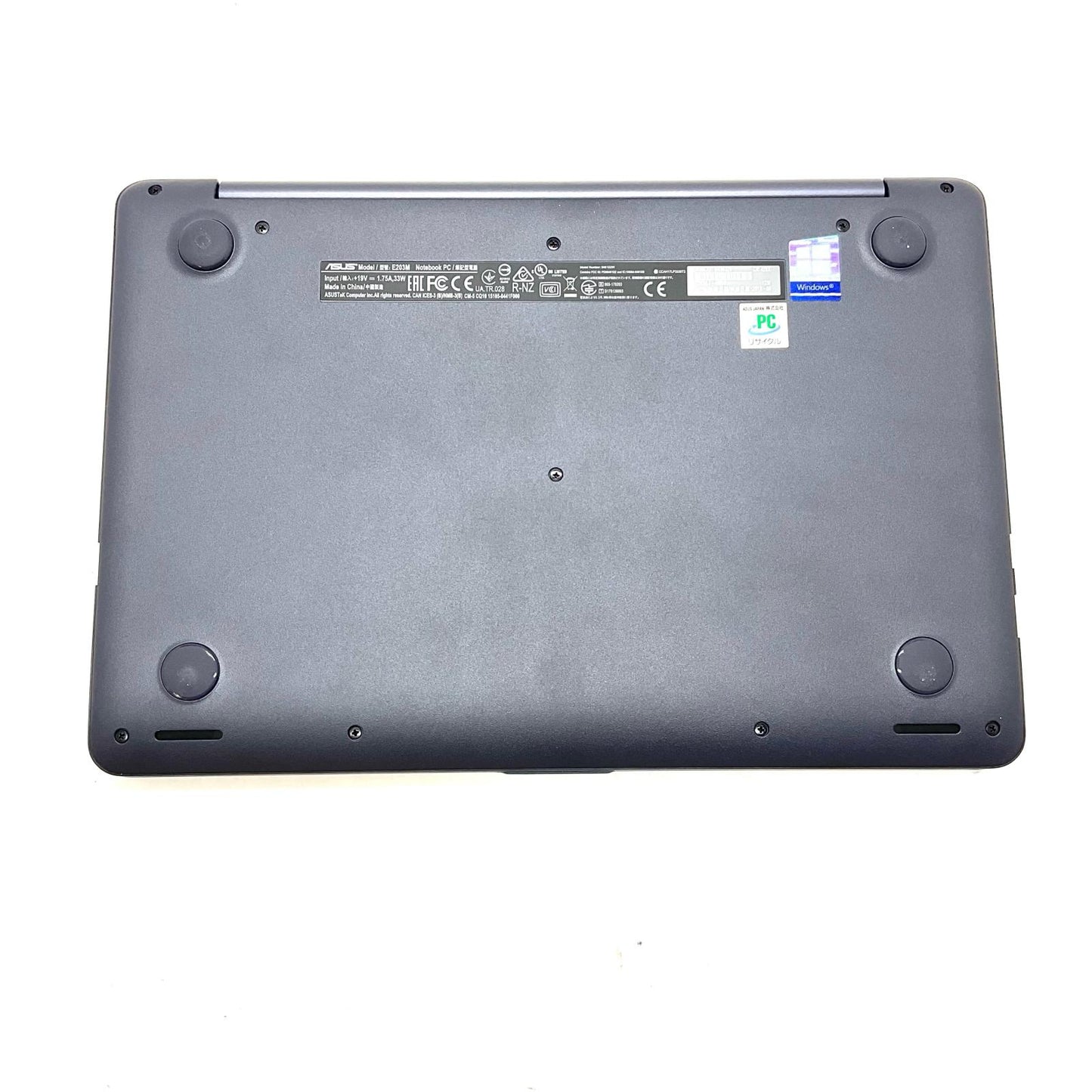 【全額返金保証】【最速発送】ASUS E203MA-4000G Celeron N4000 4GB eMMC 64GB 86.1% 美品 動作確認済