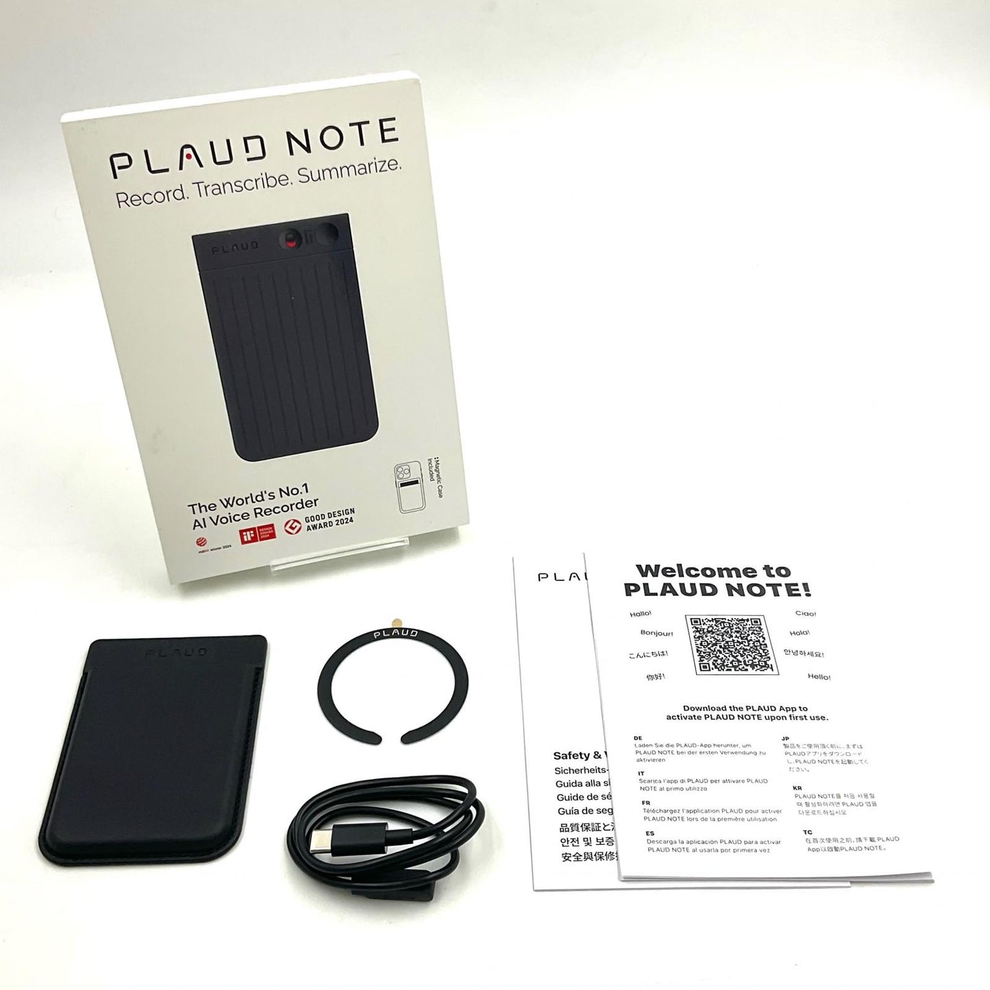 【全額返金保証】【最速発送】PLAUD PLAUD NOTE AIボイスレコーダー NB-100 美品 動作確認済
