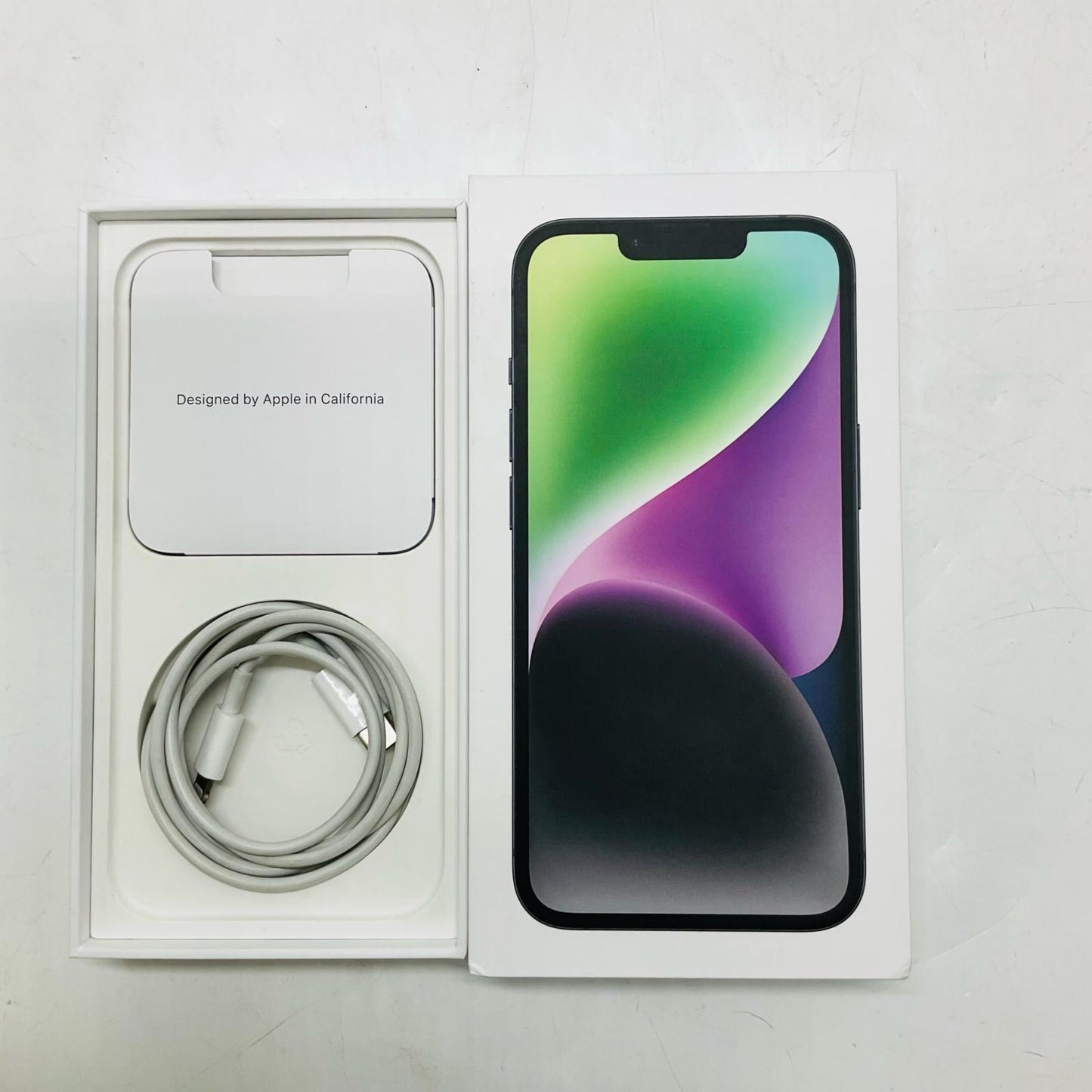 【全額返金保証】【最速発送】Apple iPhone iPhone 14 128GB ミッドナイト Softbank SIMフリー 白ロム 美品 動作確認済 87%