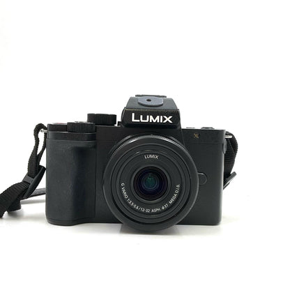 【全額返金保証】【最速発送】Panasonic デジタル一眼 LUMIX DC-G100V 標準ズームレンズキット トライポッドグリップ付 ブラック 美品 動作確認済