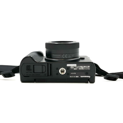 【全額返金保証】【最速発送】Panasonic デジタル一眼 LUMIX DC-G100V 標準ズームレンズキット トライポッドグリップ付 ブラック 美品 動作確認済
