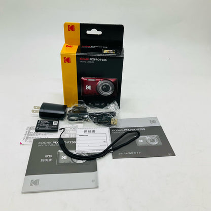 【全額返金保証】【最速発送】KODAK(コダック) コンパクトデジタルカメラ PIXPRO FZ55 コンパクトデジタルカメラ ブラック 美品 動作確認済