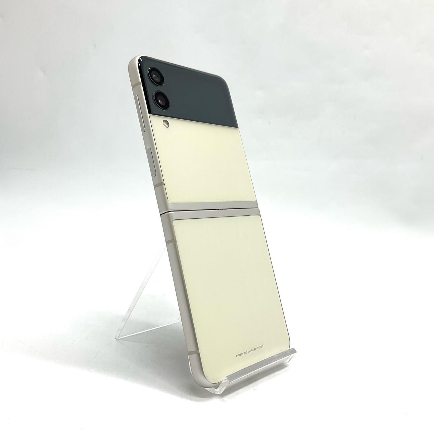 【全額返金保証】【最速発送】SAMSUNG Galaxy Z　Flip3 256GB クリーム SIMフリー SM-F711N 白ロム 美品 動作確認済