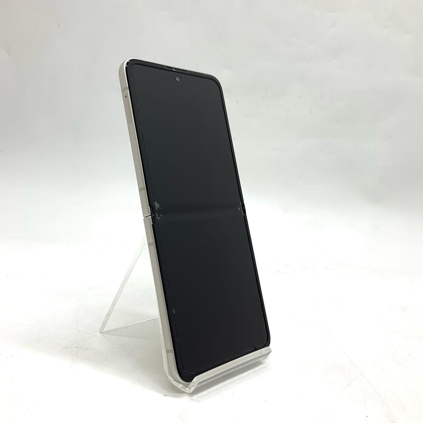 【全額返金保証】【最速発送】SAMSUNG Galaxy Z　Flip3 256GB クリーム SIMフリー SM-F711N 白ロム 美品 動作確認済
