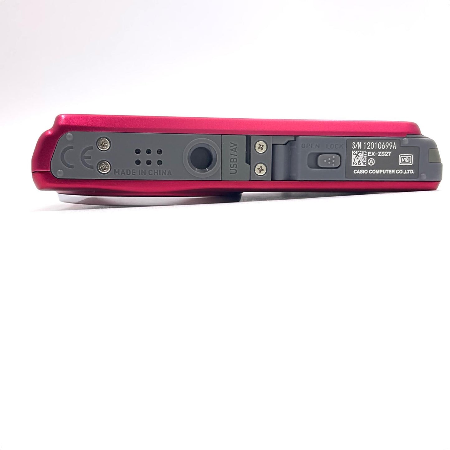 【全額返金保証】【最速発送】CASIO コンパクトデジタルカメラ EXILIM EX-ZS27[レッド] 動作確認済