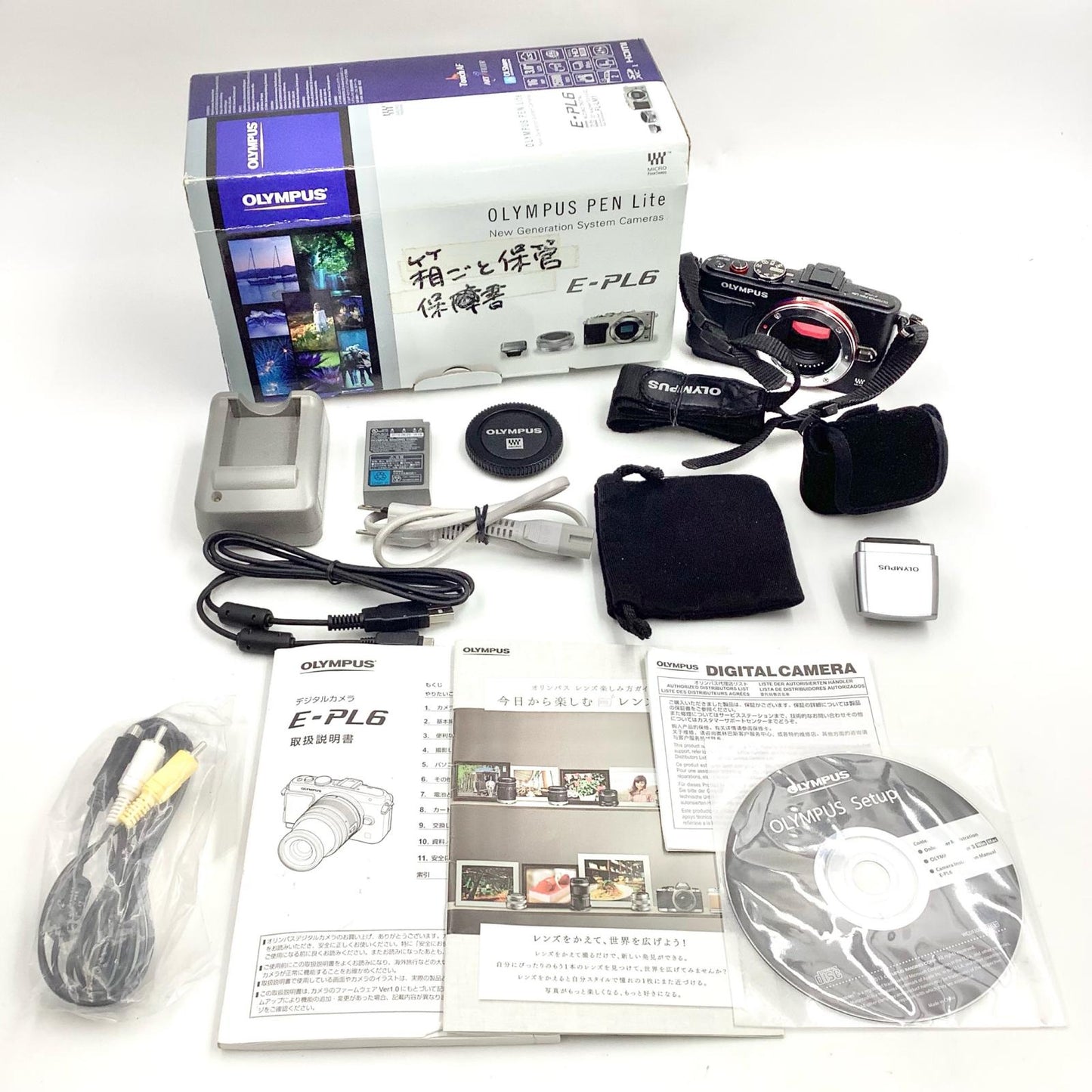 【全額返金保証】【最速発送】OLYMPUS デジタル一眼 PEN Lite E-PL6 ブラック 動作確認済