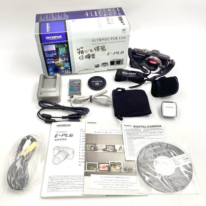 【全額返金保証】【最速発送】OLYMPUS デジタル一眼 PEN Lite E-PL6 ブラック 動作確認済