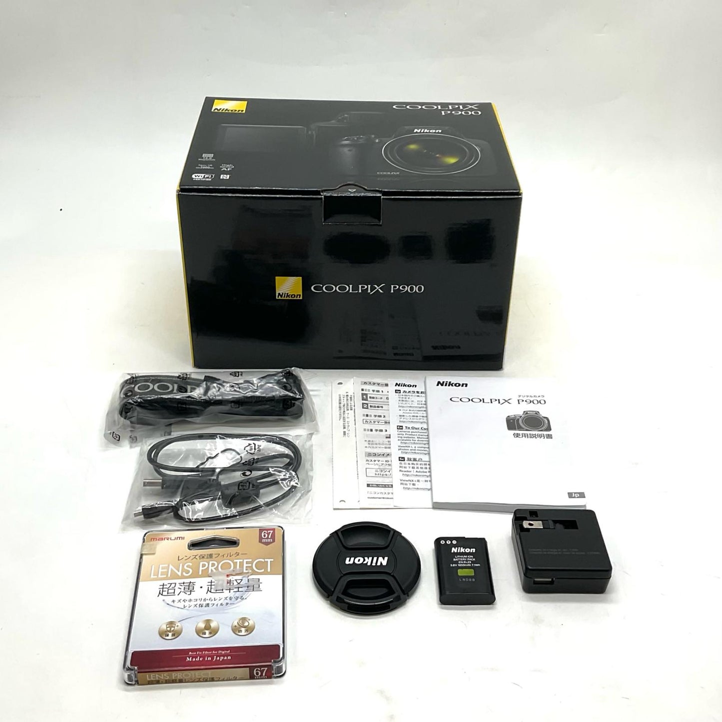 【全額返金保証】【最速発送】Nikon コンパクトデジタルカメラ COOLPIX P900 [ブラック] 超美品 動作確認済