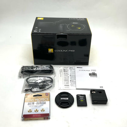 【全額返金保証】【最速発送】Nikon コンパクトデジタルカメラ COOLPIX P900 [ブラック] 超美品 動作確認済