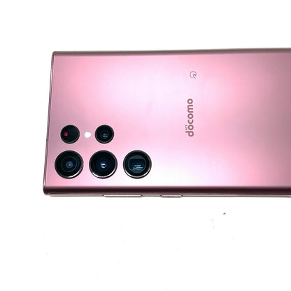 【最速発送】SAMSUNG Galaxy S22 Ultra 256GB バーガンディ Softbank SC-52C 白ロム【難有】