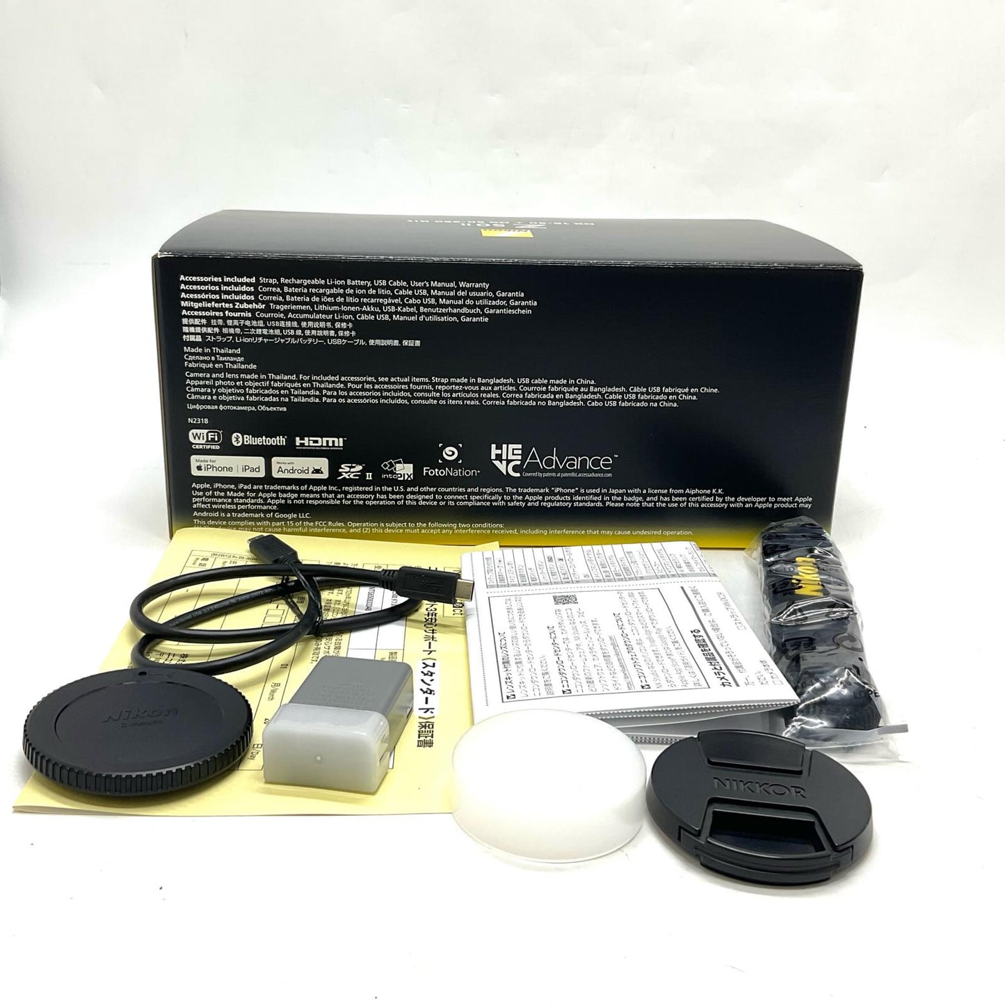 【全額返金保証】【最速発送】Nikon デジタル一眼 Z50II ダブルズームキット ブラック 美品 動作確認済