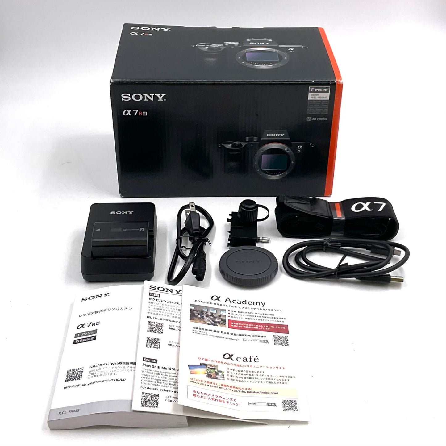 【全額返金保証】【最速発送】Sony デジタル一眼 α7R III ILCE-7RM3 ボディ ブラック 美品 動作確認済