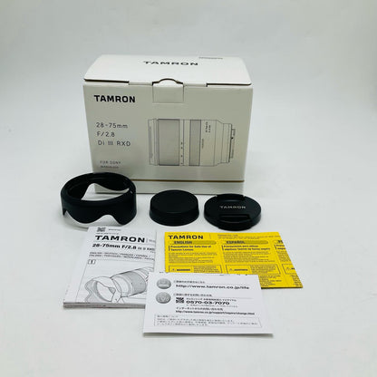 【全額返金保証】【最速発送】TAMRON 28-75mm F/2.8 Di III RXD (Model A036) 美品 動作確認済