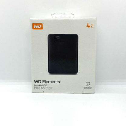 【全額返金保証】【最速発送】WD Elements ストレージ Portable HDD 4TB WDBU6Y0040BBK-WESN 新品未開封 即納OK