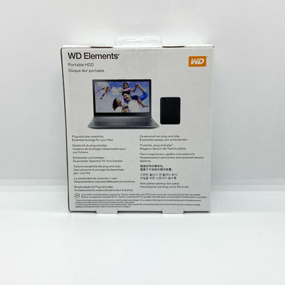 【全額返金保証】【最速発送】WD Elements ストレージ Portable HDD 5TB WDBU6Y0050BBK-WESN 新品未開封 即納OK