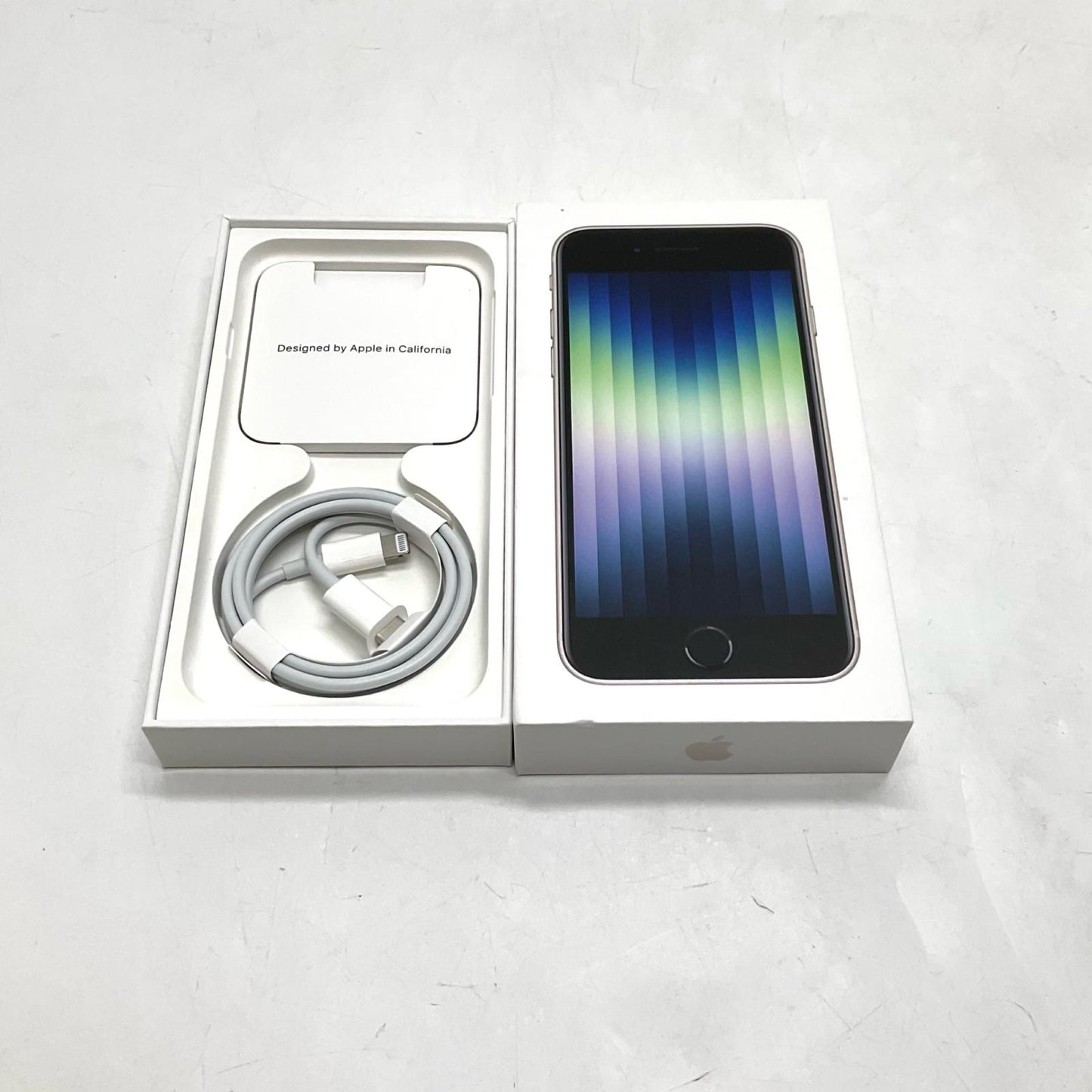 【全額返金保証】【最速発送】Apple iPhone iPhone SE（第3世代） 64GB ミッドナイト au 白ロム 動作確認済 91%
