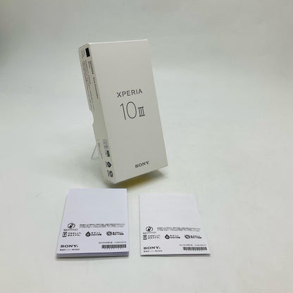 【全額返金保証】【最速発送】Sony Xperia 10　Ⅲ 128GB ブラック au SOG04 白ロム 動作確認済