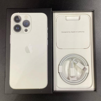 【全額返金保証】【最速発送】Apple iPhone iPhone 13 Pro 128GB シルバー docomo SIMフリー 白ロム 動作確認済 77%