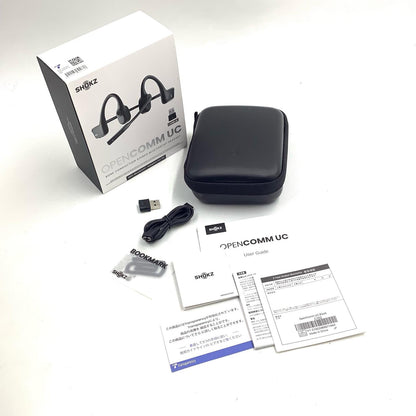 【全額返金保証】【最速発送】Shokz 骨伝導Bluetoothヘッドセット C102-AA 美品 動作確認済