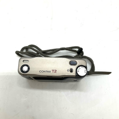 【全額返金保証】【最速発送】CONTAX T2 チタンシルバー 動作確認済