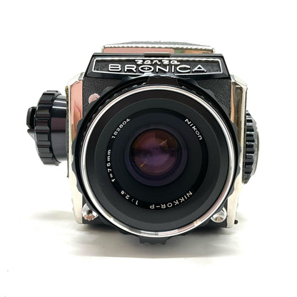 【最速発送】 ZENZA BRONICA S2 後期 Nikon NIKKOR-P 75mm F2.8【難有】