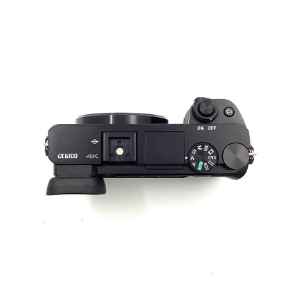 【全額返金保証】【最速発送】Sony デジタル一眼 α6100 ボディ ILCE-6100 ブラック 美品 動作確認済