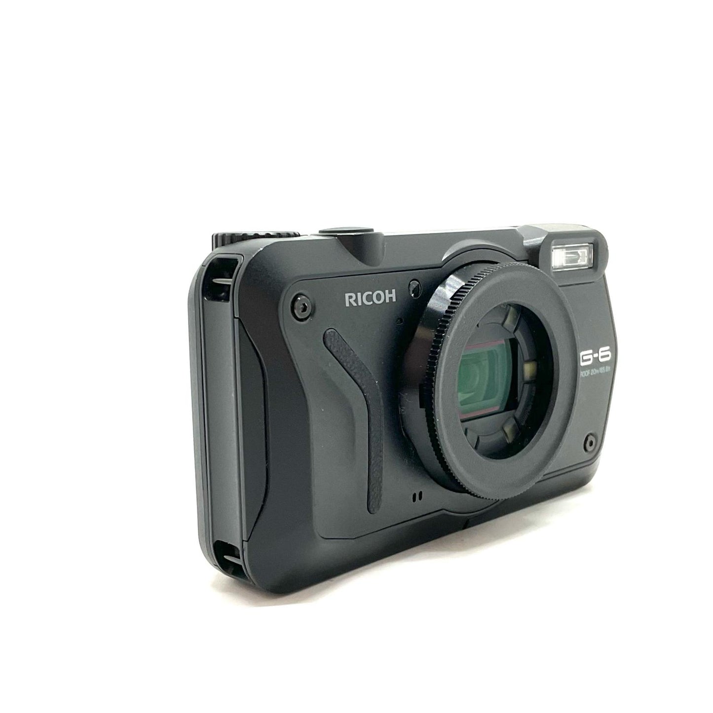 【全額返金保証】【最速発送】RICOH コンパクトデジタルカメラ WG-6 ブラック 美品 動作確認済