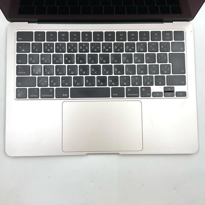 【全額返金保証】【最速発送】Apple MacBook Air 13.6インチ 2022 Apple M2 8GB 256GB スターライト 83.7% 動作確認済