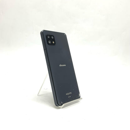 【全額返金保証】【最速発送】SHARP AQUOS sense6 64GB ブラック docomo SH-54B 白ロム 動作確認済