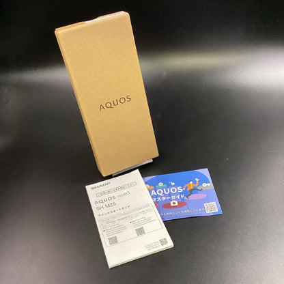 【全額返金保証】【最速発送】SHARP AQUOS wish3 64GB ホワイト SIMフリー SH-M25 白ロム 美品 動作確認済