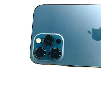 【全額返金保証】【最速発送】Apple iPhone iPhone 12 Pro Max 128GB パシフィックブルー Softbank SIMフリー 白ロム 動作確認済 72%
