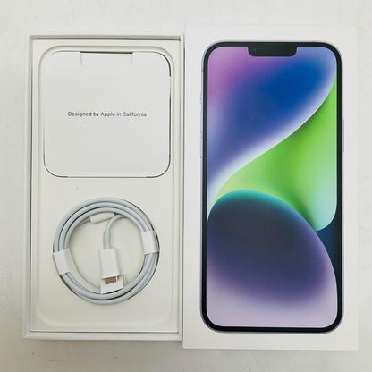 【全額返金保証】【最速発送】Apple iPhone iPhone 14 Plus 128GB パープル Softbank 動作確認済 100%