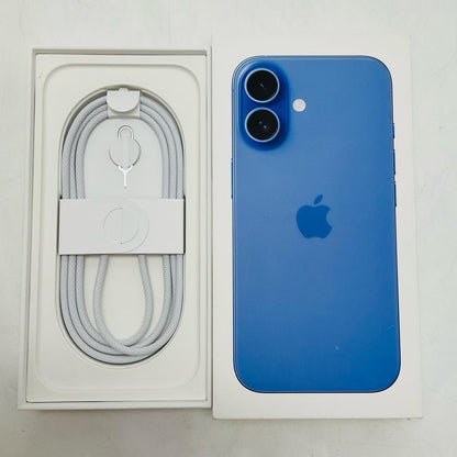 【全額返金保証】【最速発送】Apple iPhone iPhone 16 128GB ウルトラマリン au 白ロム 超美品 動作確認済 100%