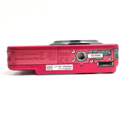 【全額返金保証】【最速発送】Sony コンパクトデジタルカメラ サイバーショット DSC-W170[レッド] 動作確認済