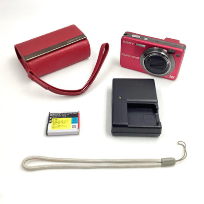 【全額返金保証】【最速発送】Sony コンパクトデジタルカメラ サイバーショット DSC-W170[レッド] 動作確認済