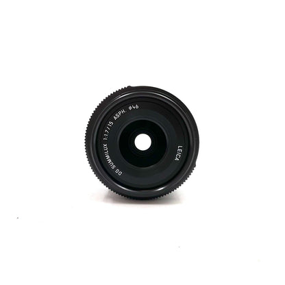 【全額返金保証】【最速発送】Panasonic LEICA DG SUMMILUX 15mm/F1.7 ASPH. H-X015-K [ブラック] 美品 動作確認済