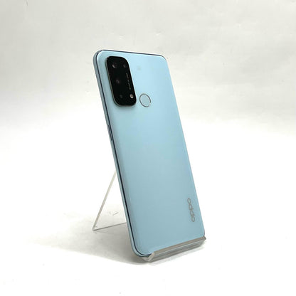 【全額返金保証】【最速発送】OPPO Reno 5 A 128GB アイスブルー Softbank A101OP 白ロム 動作確認済