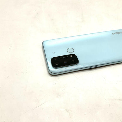 【全額返金保証】【最速発送】OPPO Reno 5 A 128GB アイスブルー Softbank A101OP 白ロム 動作確認済